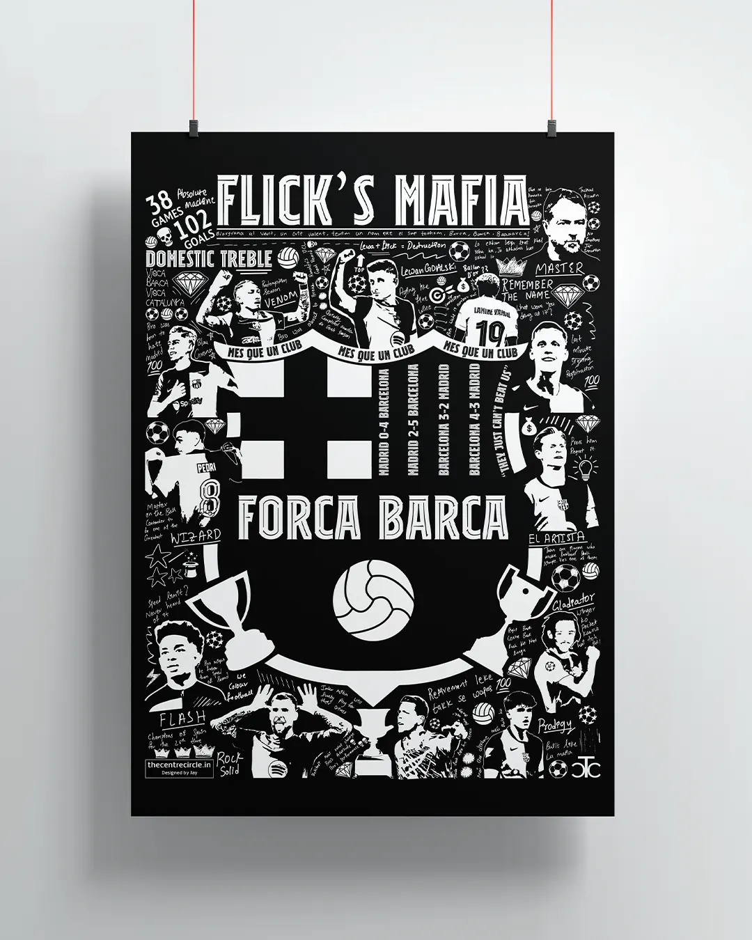 Flick's Mafia 24/25 Barca Poster