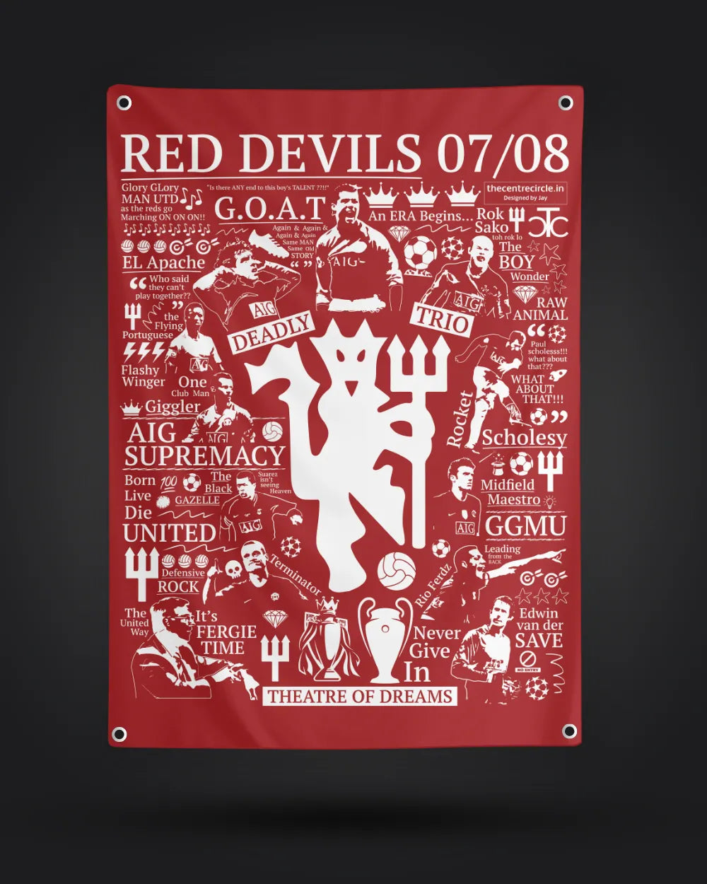 Red Devils 07/08 Red Flag