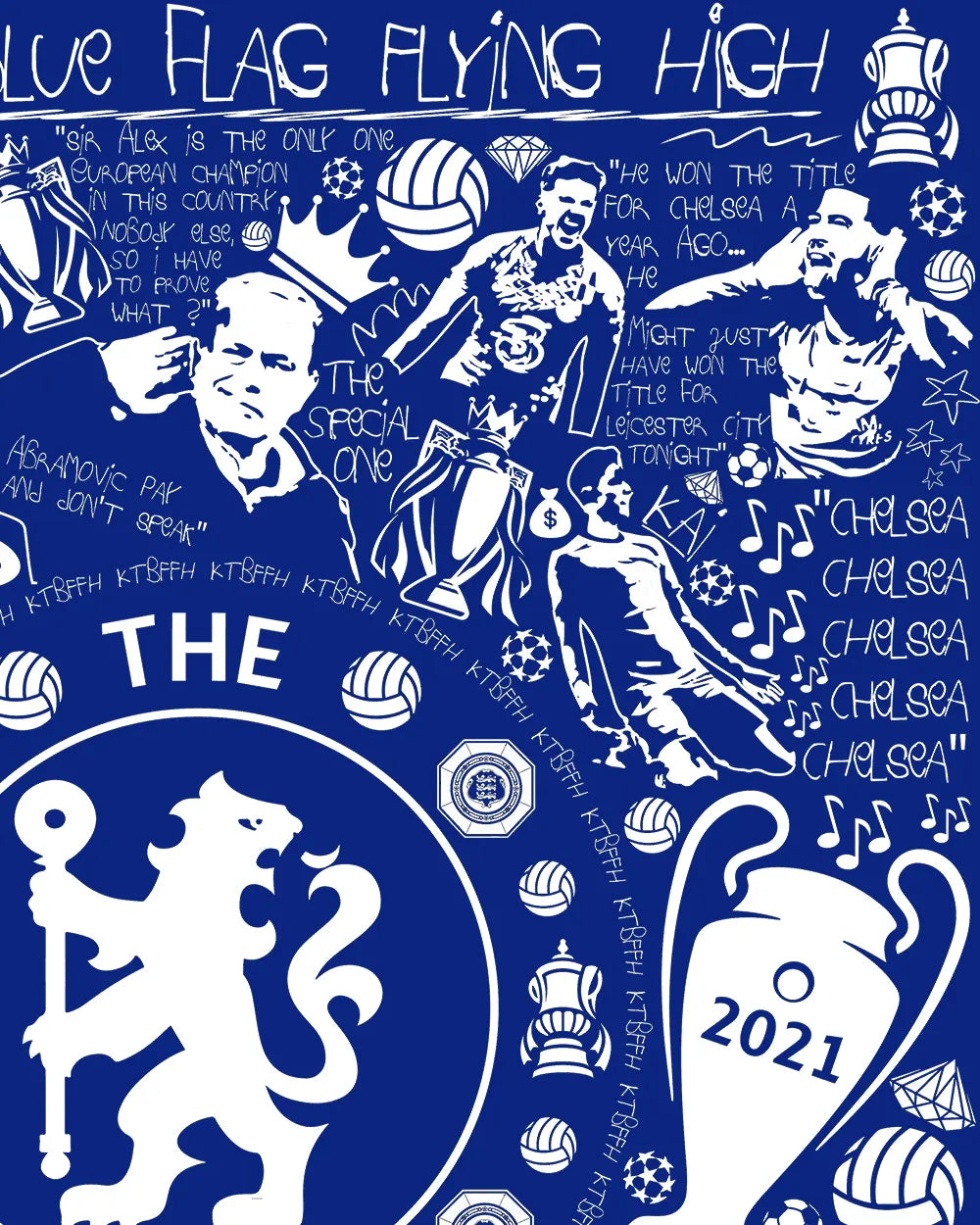 Legacy Chelsea Blue Flag