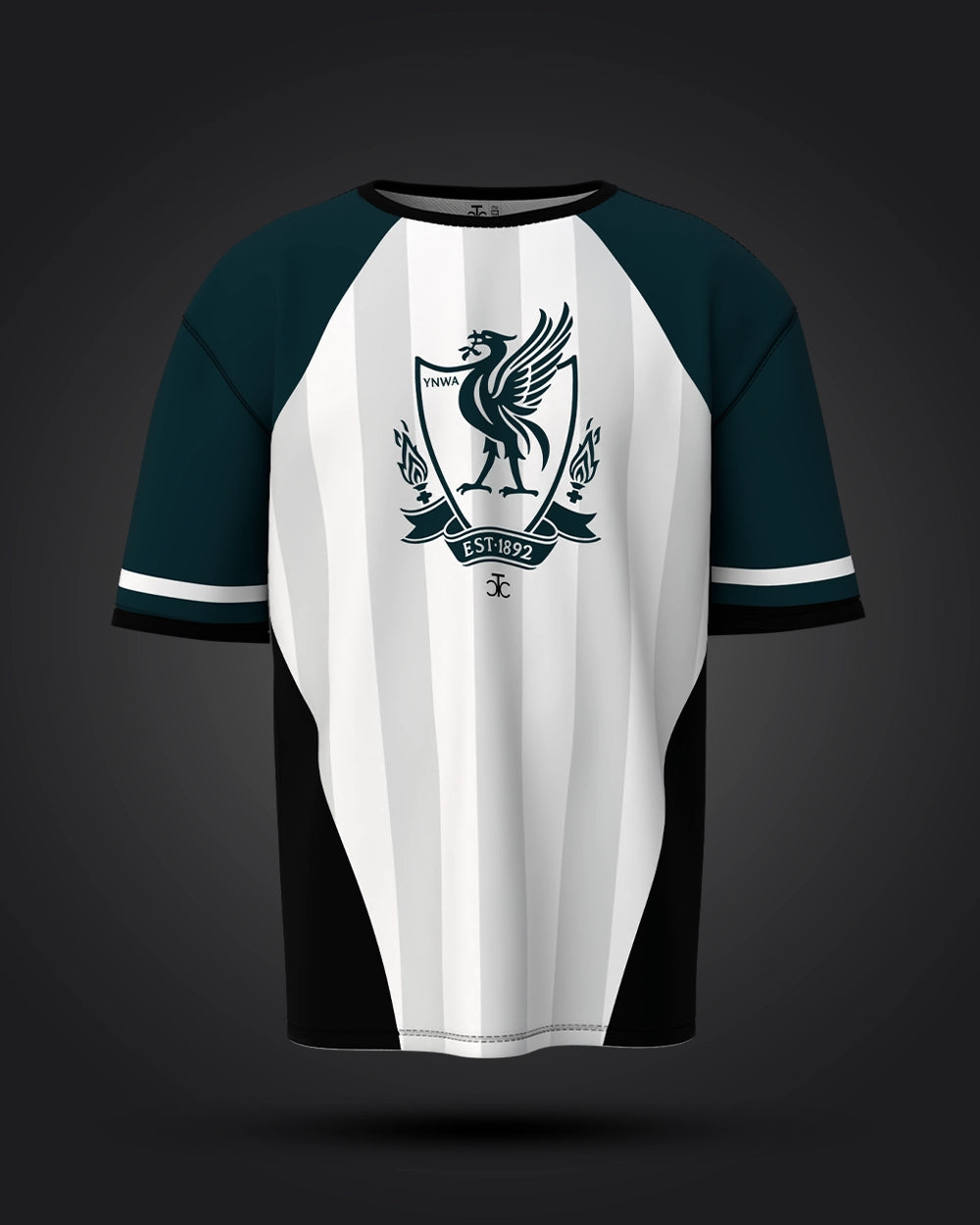 Liverpool Green Black Oversized Jersey