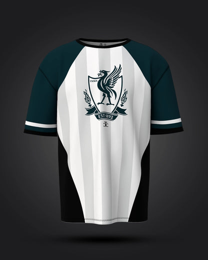 Liverpool Green Black Oversized Jersey