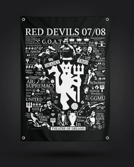 Red Devils 07/08 Flag