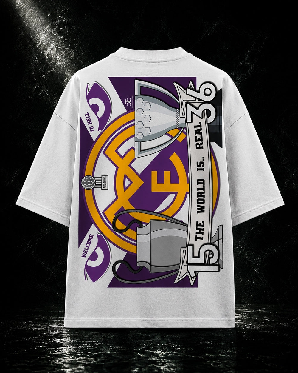 THE WORLD IS REAL OVERSIZED T-SHIRT