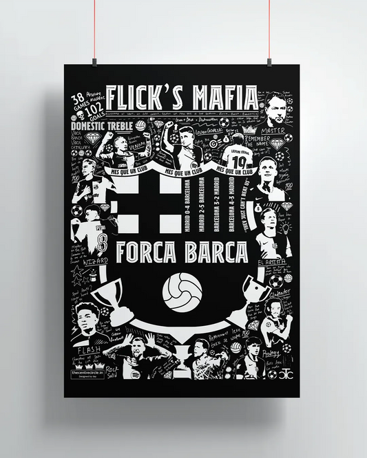 Flick's Mafia 24/25 Barca Poster