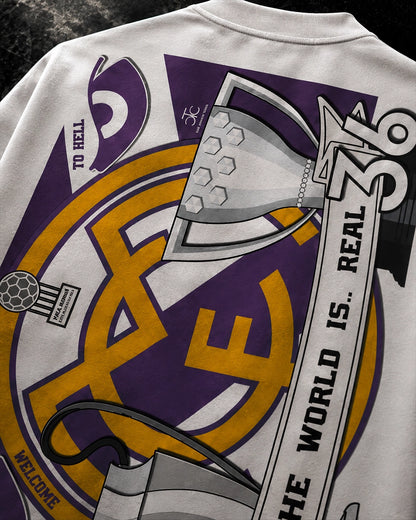 THE WORLD IS REAL OVERSIZED T-SHIRT