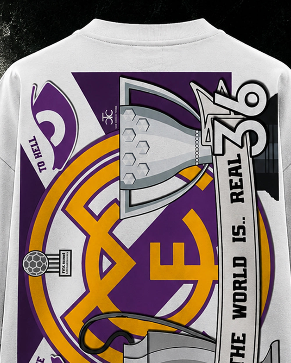 THE WORLD IS REAL OVERSIZED T-SHIRT