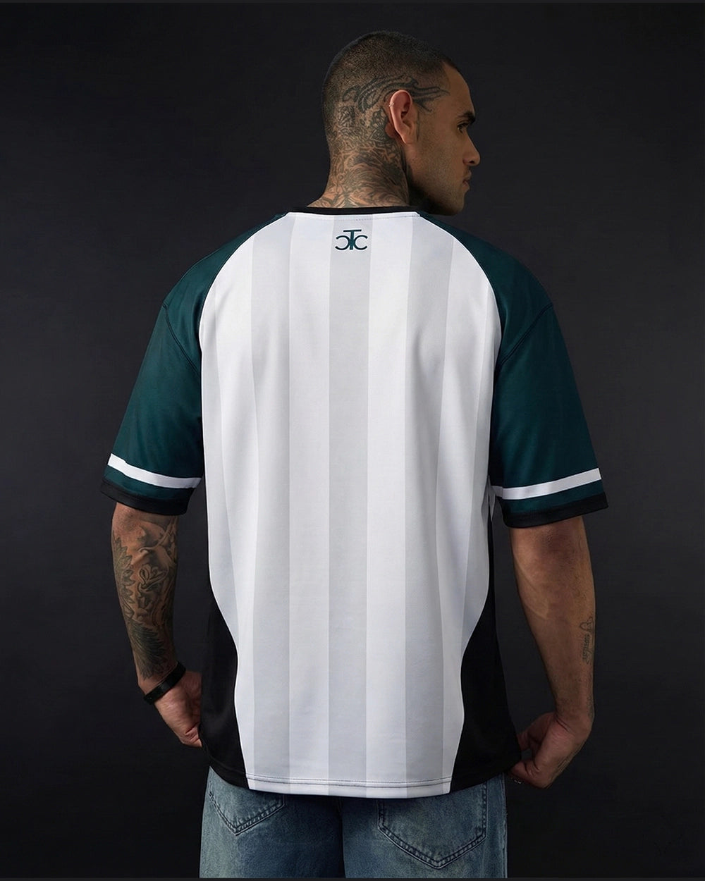 Liverpool Green Black Oversized Jersey