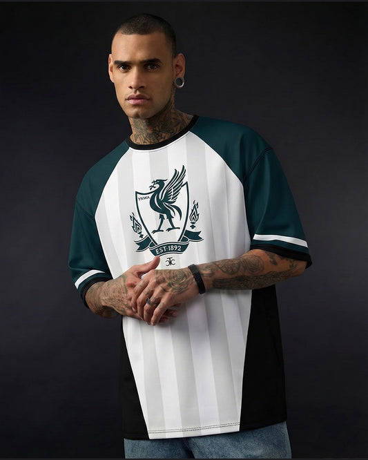 Liverpool Green Black Oversized Jersey
