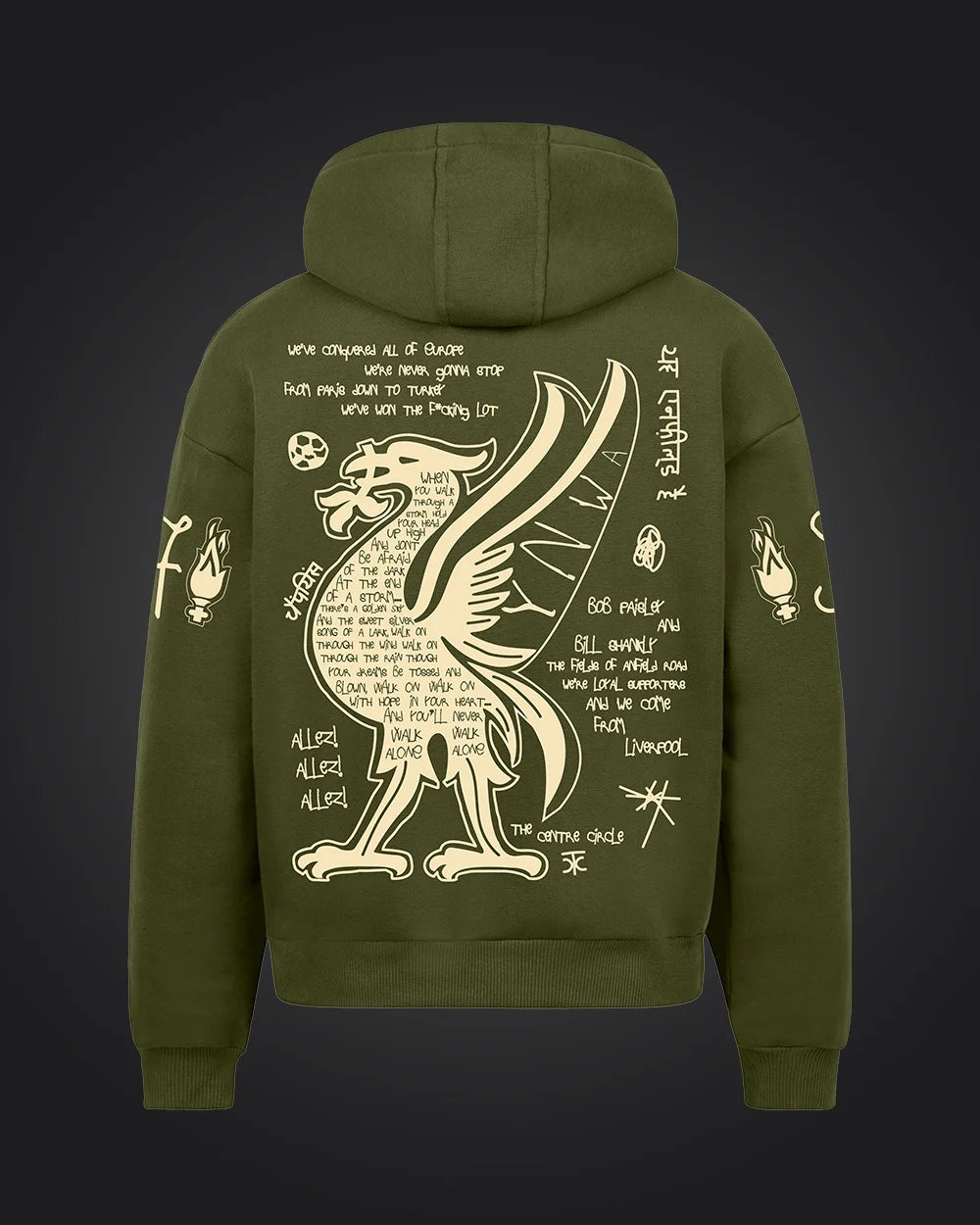Liverpool Hoodie Olive