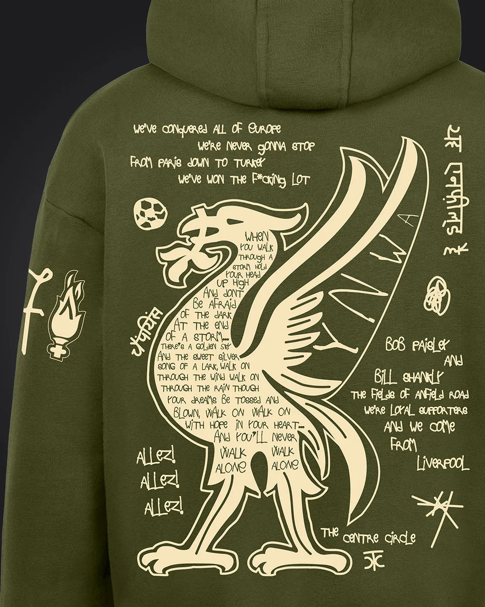 Liverpool Hoodie Olive