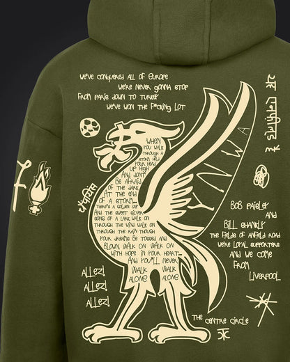 Liverpool Hoodie Olive