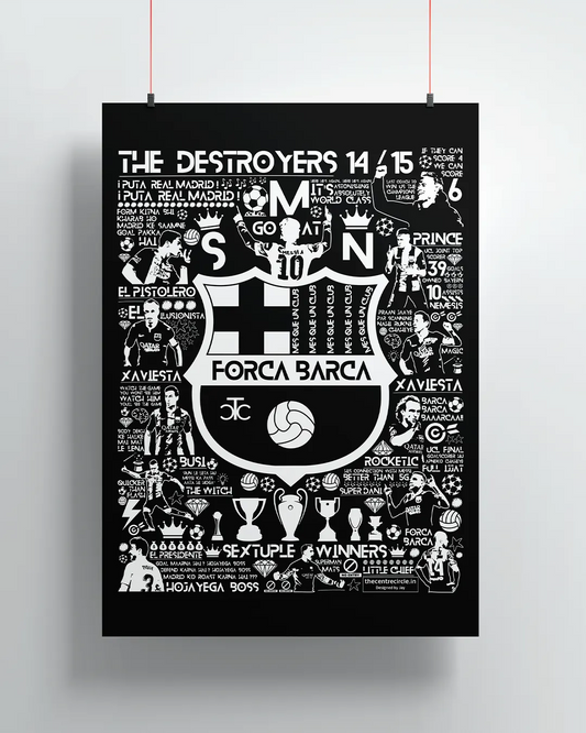 Destroyers 14/15 Barca Poster