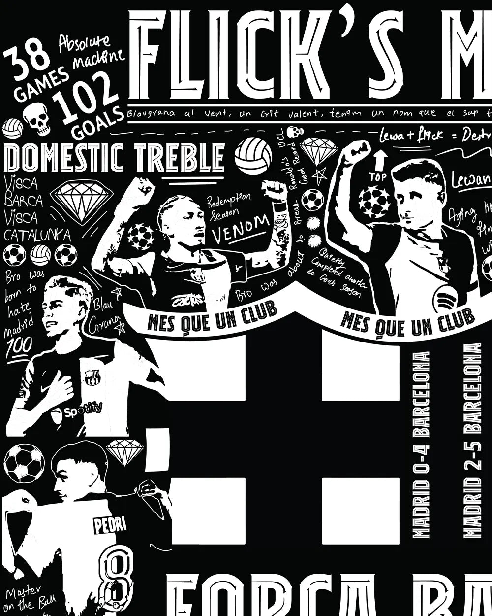 Flick's Mafia 24/25 Barca Oversized Shirt