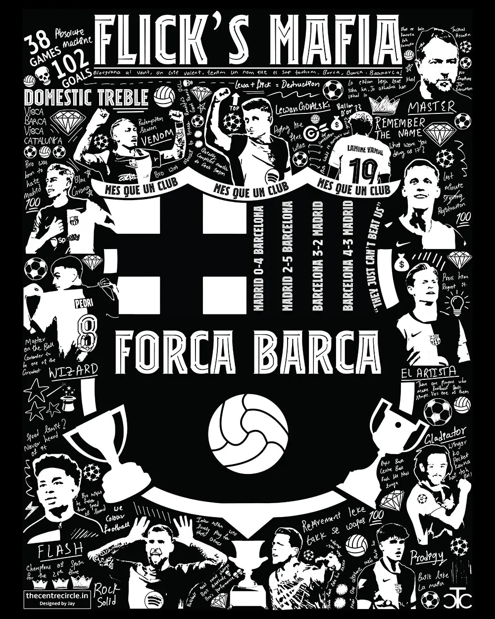 Flick's Mafia 24/25 Barca Oversized Shirt
