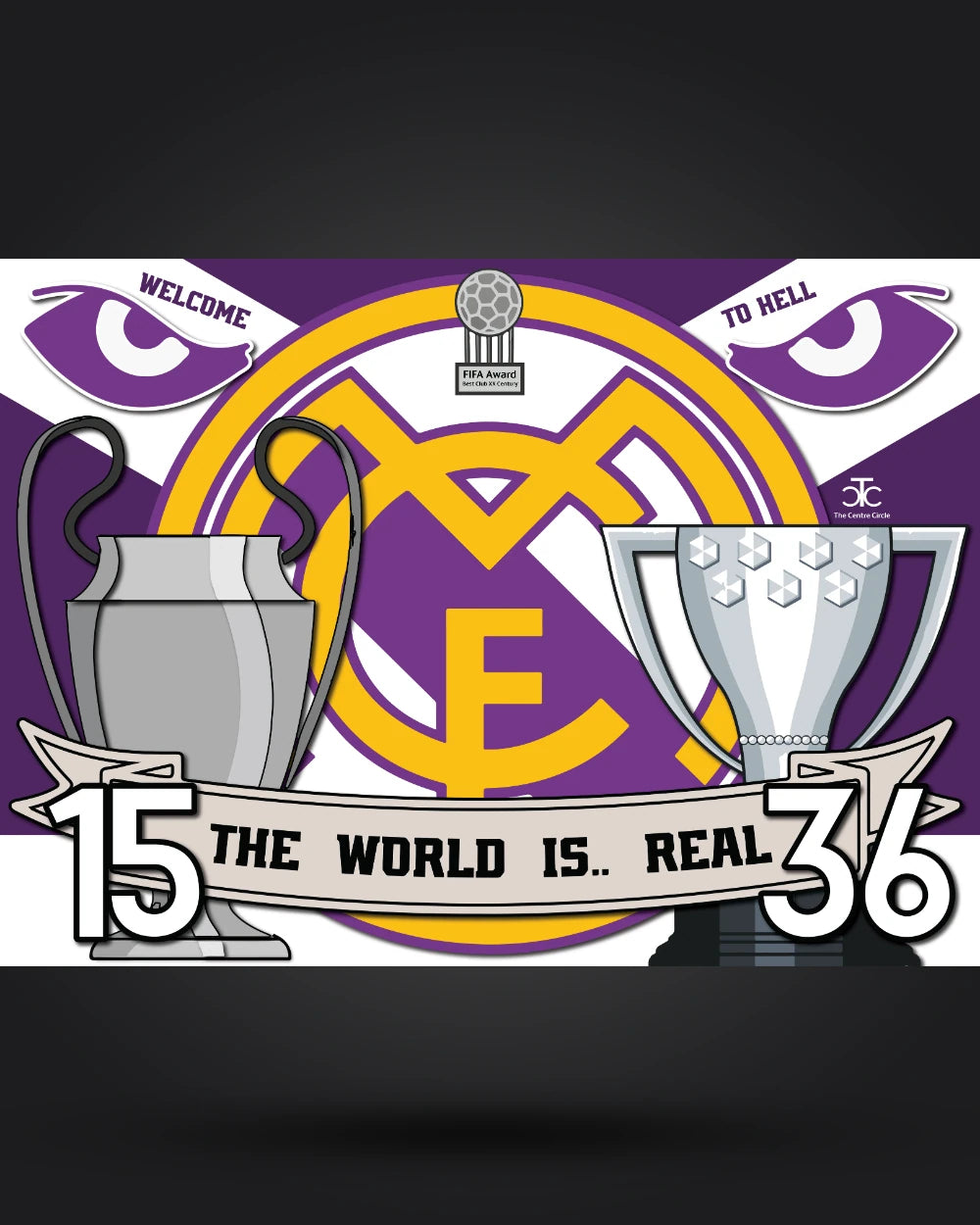 The World is REAL... Madrid Flag