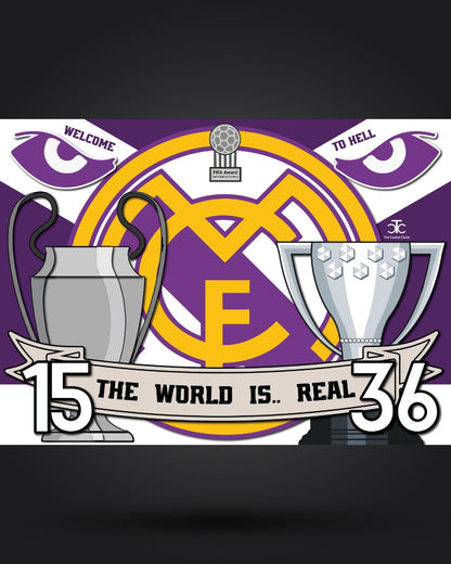 The World is REAL... Madrid Flag